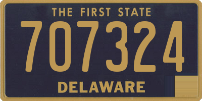 DE license plate 707324