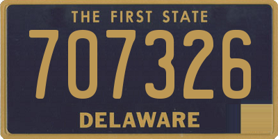 DE license plate 707326