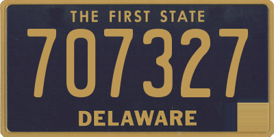 DE license plate 707327