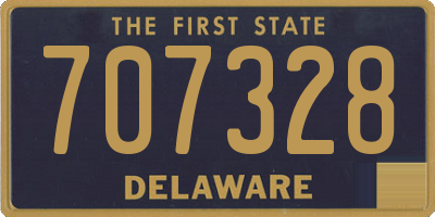 DE license plate 707328