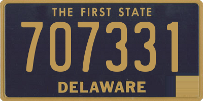 DE license plate 707331