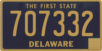 DE license plate 707332