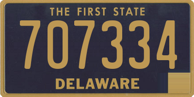 DE license plate 707334
