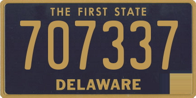 DE license plate 707337