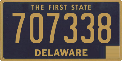 DE license plate 707338