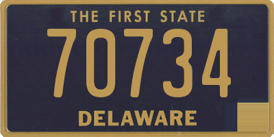 DE license plate 70734