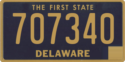 DE license plate 707340