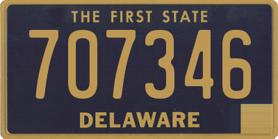 DE license plate 707346