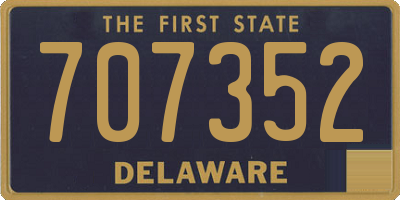 DE license plate 707352