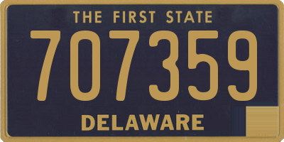 DE license plate 707359