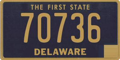 DE license plate 70736