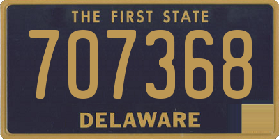 DE license plate 707368
