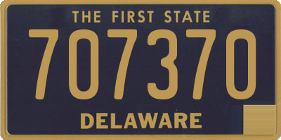 DE license plate 707370