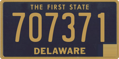 DE license plate 707371