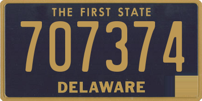DE license plate 707374