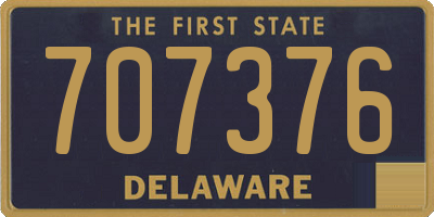 DE license plate 707376
