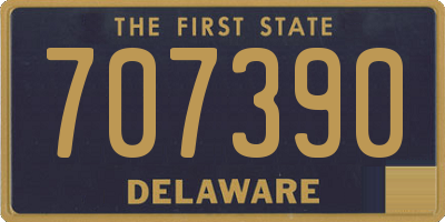 DE license plate 707390
