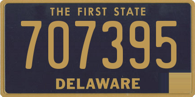 DE license plate 707395