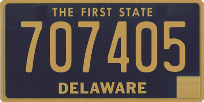 DE license plate 707405