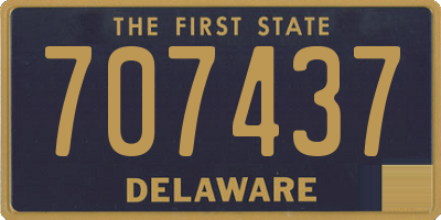 DE license plate 707437