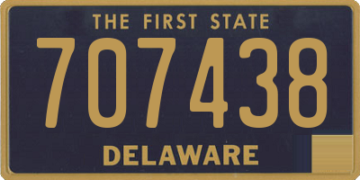 DE license plate 707438