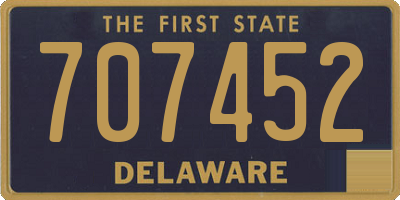 DE license plate 707452
