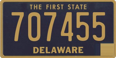 DE license plate 707455