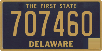 DE license plate 707460