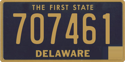 DE license plate 707461