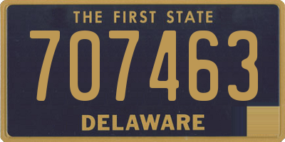 DE license plate 707463