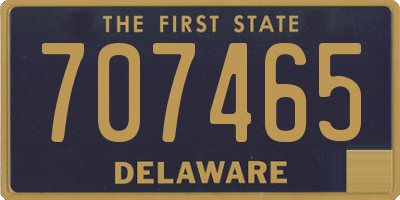 DE license plate 707465