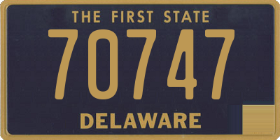 DE license plate 70747