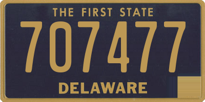 DE license plate 707477
