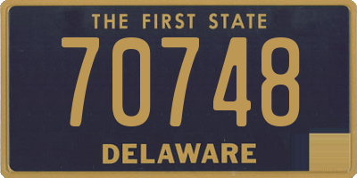 DE license plate 70748