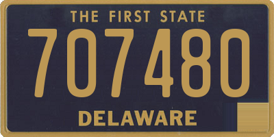 DE license plate 707480