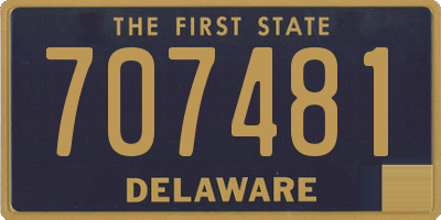 DE license plate 707481