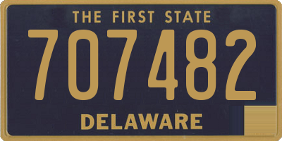 DE license plate 707482