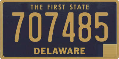 DE license plate 707485