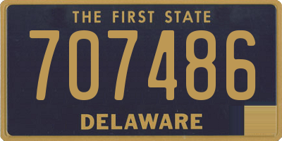 DE license plate 707486