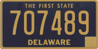 DE license plate 707489