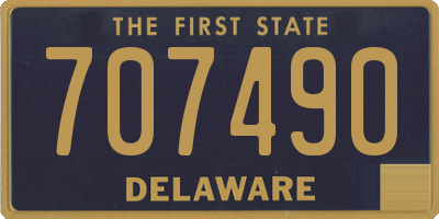 DE license plate 707490