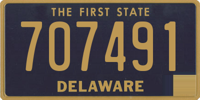 DE license plate 707491