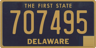 DE license plate 707495
