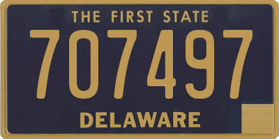 DE license plate 707497