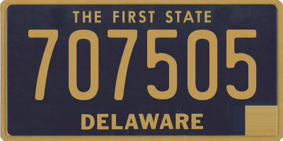 DE license plate 707505