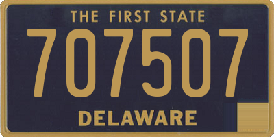 DE license plate 707507