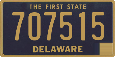 DE license plate 707515