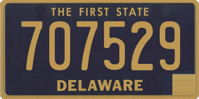 DE license plate 707529