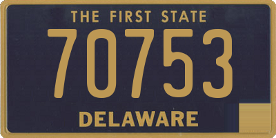 DE license plate 70753