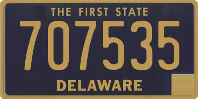 DE license plate 707535